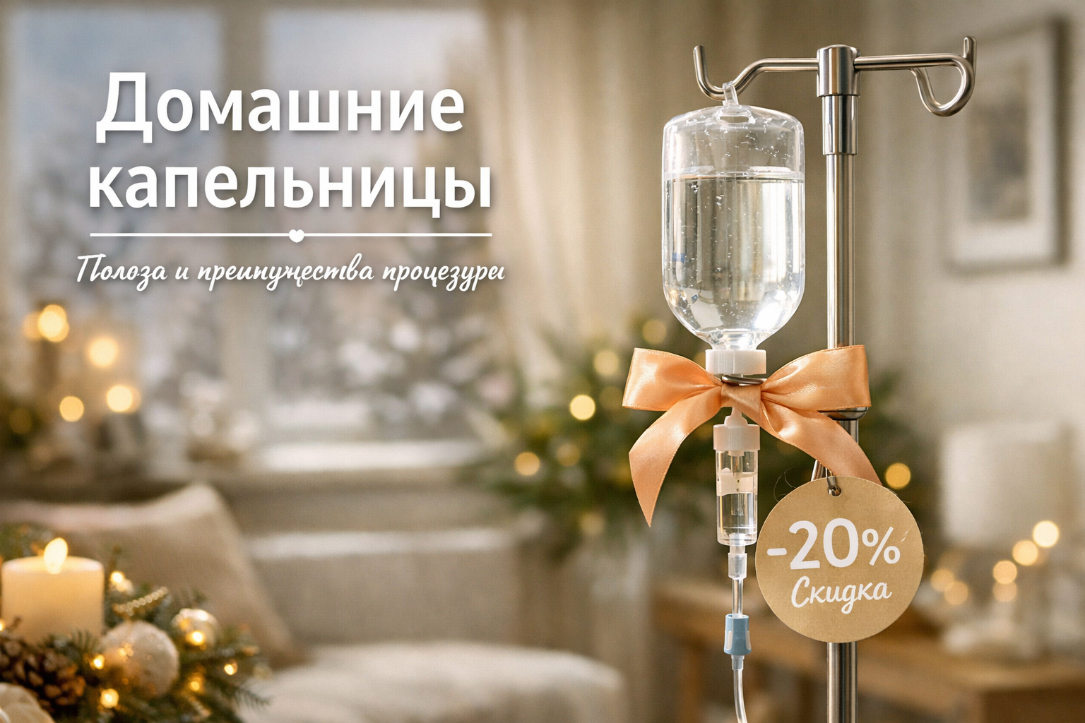 Капельница на дому: преимущества и особенности процедуры